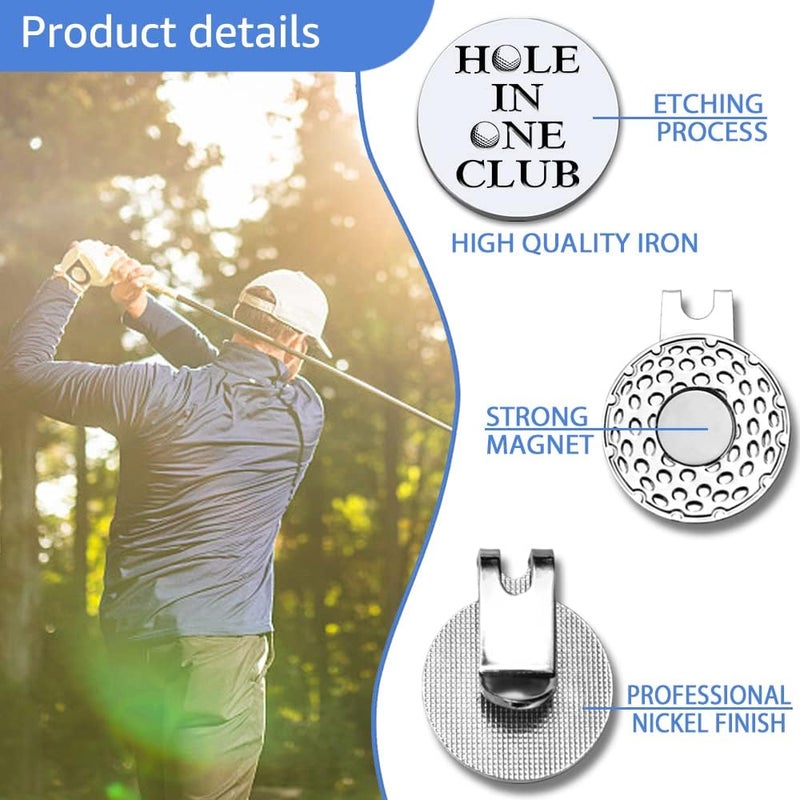 GEYGIE Men Golf Ball Marker with Magnetic Hat Clip, Funny Golf Accessories Gifts for Men, Novelty Birthday Gifts for Male Golfer Fan - Image 3